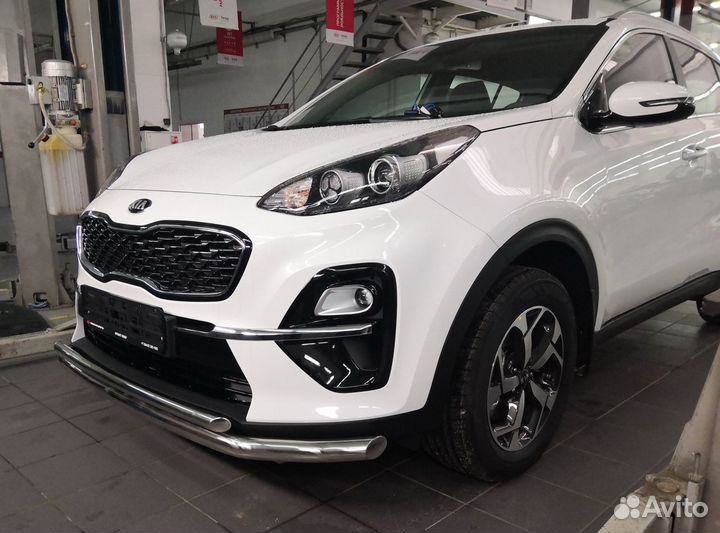 Защита переднего бампера KIA Sportage двойная