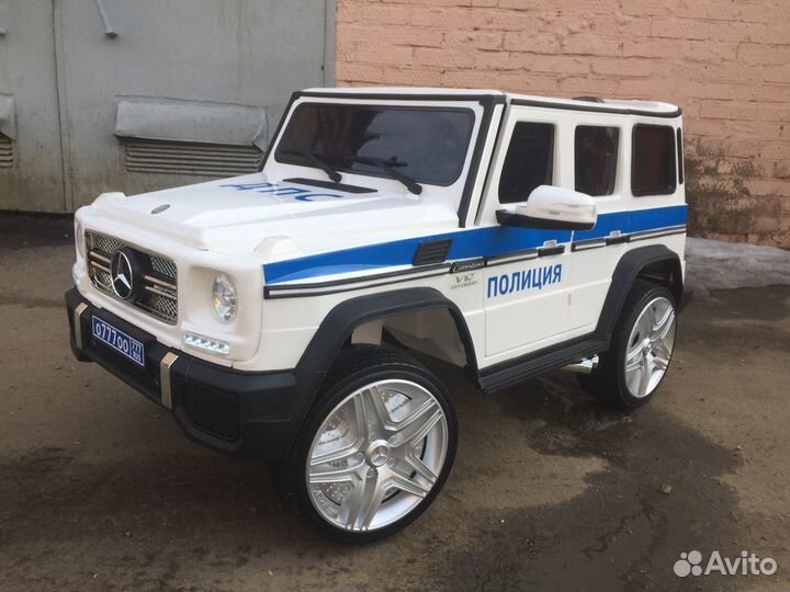 Детский полицейский джип 4WD mercedes-benz G65