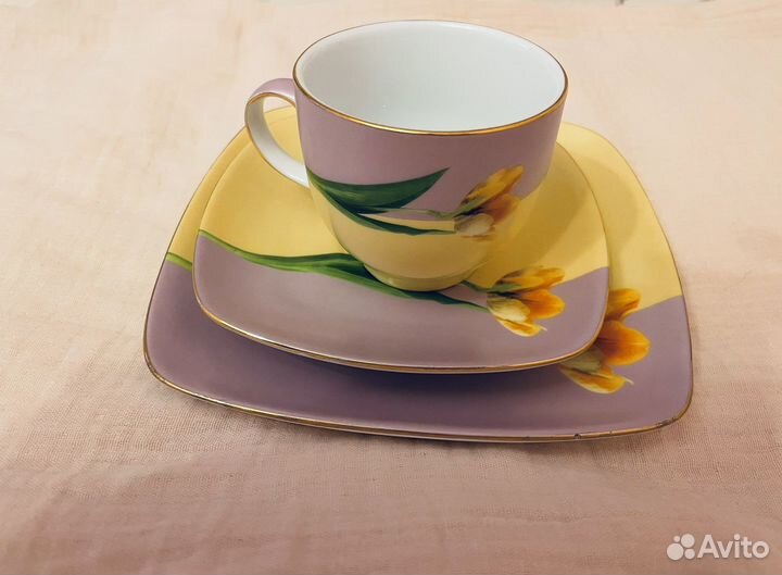 Чайная тройка сервиз royal heritage porcelain