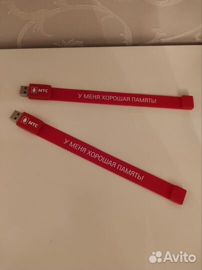 Силиконовый браслет флешка МТС