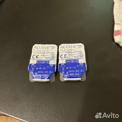 Контактные линзы Acuvue Oasys -0,75