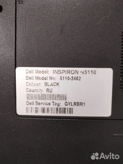 Ноутбук dell Inspiron N5110(Пр)