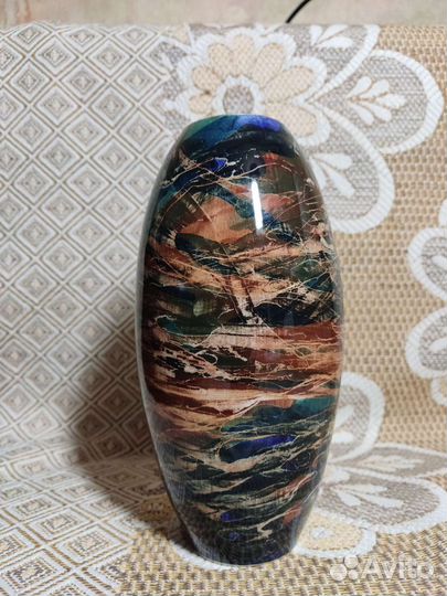 Пестрая керамическая ваза