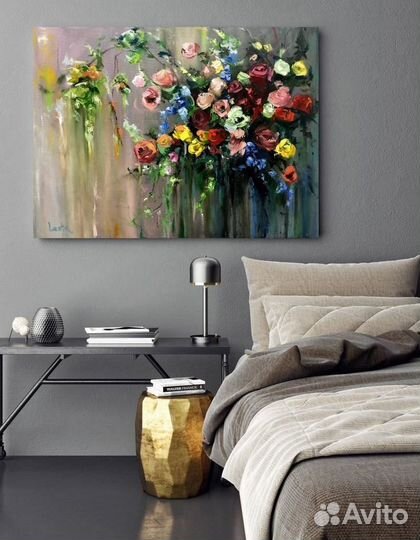 Красивая картина маслом на холсте 