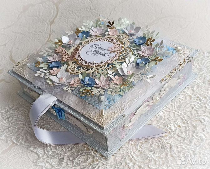 Свадебная открытка коробочка,подарок на свадьбу
