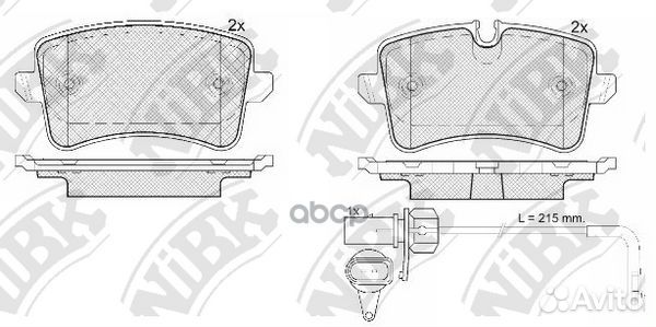 Колодки тормозные дисковые audi Q5 2.0 2008 - ;