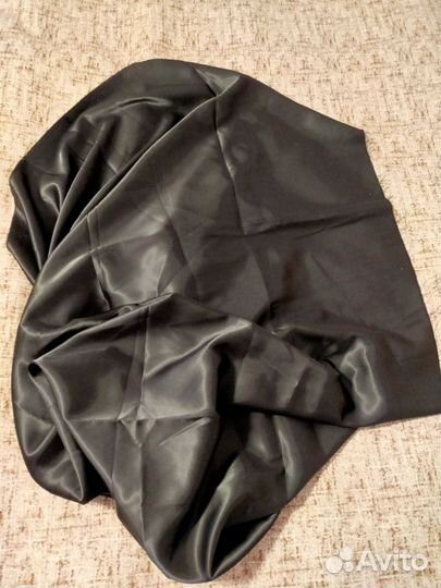 Черный атлас отрез