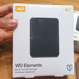 Внешний жесткий диск 4 тб wd elements