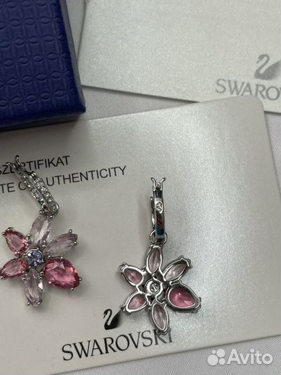 Swarovski комплект серьги подвеска Gema