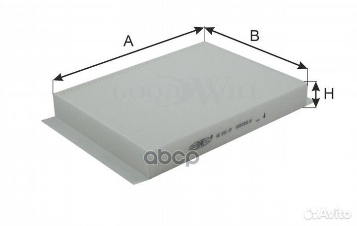 Фильтр салона AG655CF Goodwill