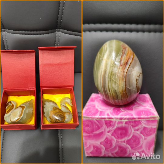 Лебедь, яйцо из оникса