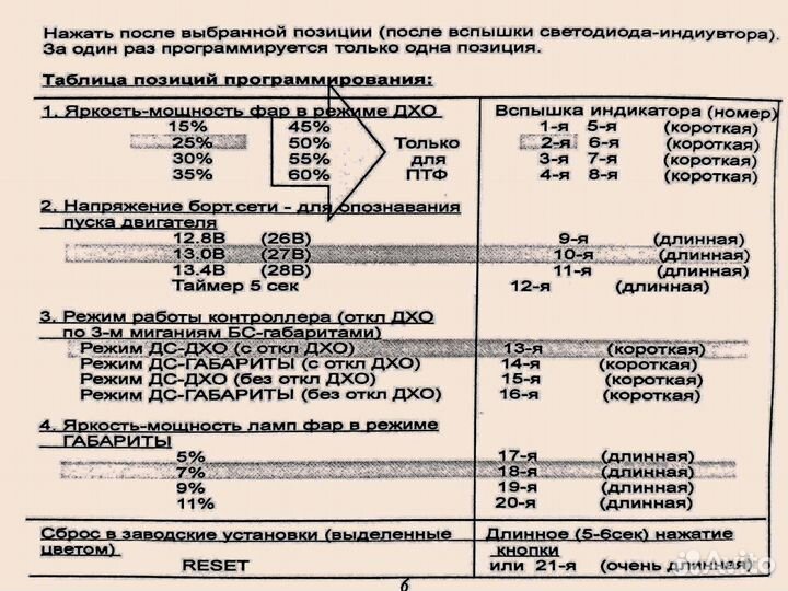 New Блок DRL-6-V5 для режима дс/птф как дхо, 12В