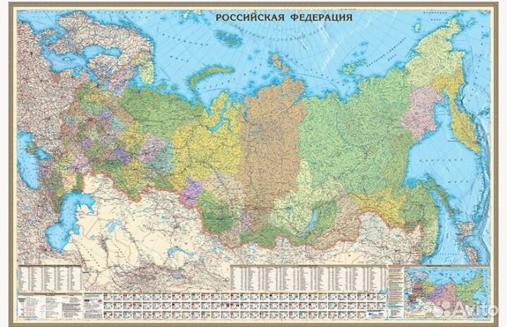 Политико-административная карта РФ