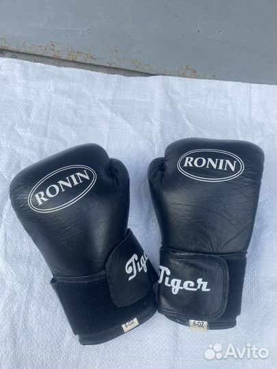 Перчатки боксерские 6 O.Z кожаные