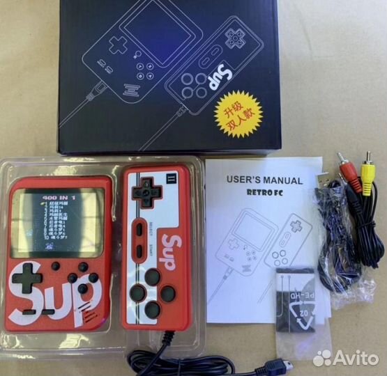 Портативная приставка Sup Plus 400в1 с джойстиком
