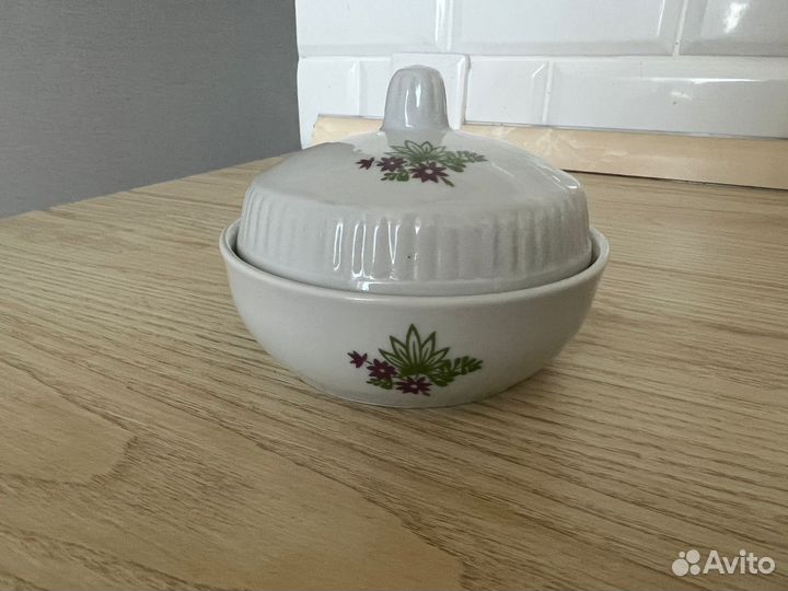 Масленка вербилки СССР шкатулка сахарница