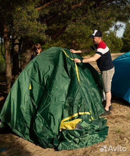 Палатка туристическая 4 местная с тамбуром