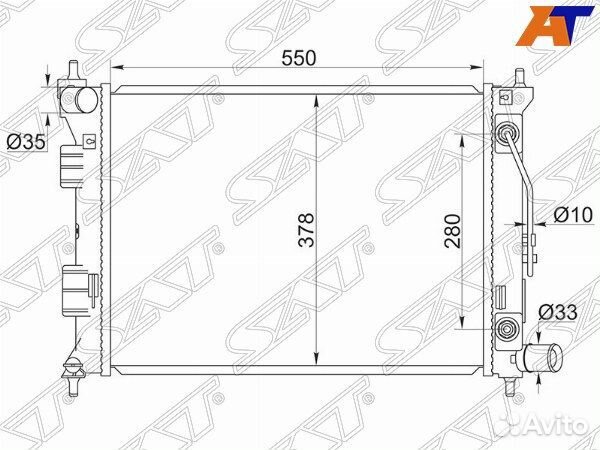 Радиатор KIA cerato
