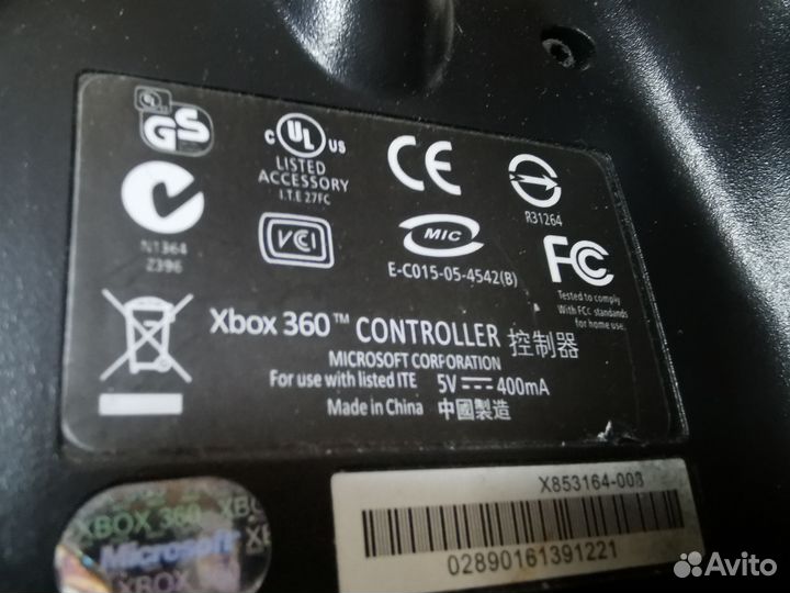 Джойстик xbox 360 проводной