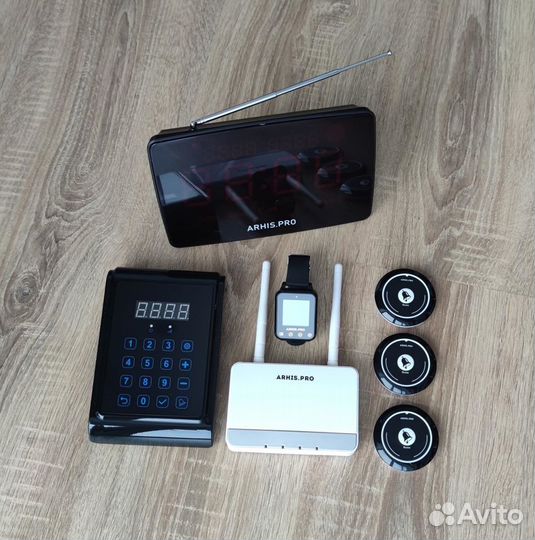 Кнопка вызова персонала, мастера / часы, пульт, та