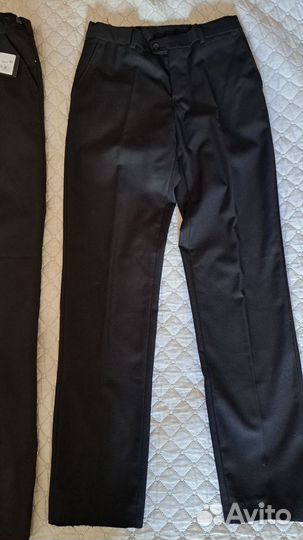 Новые школьные брюки чёрные 164