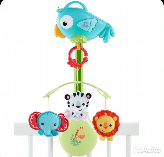 Мобиль 3 Друзья из тропического леса Fisher-Price