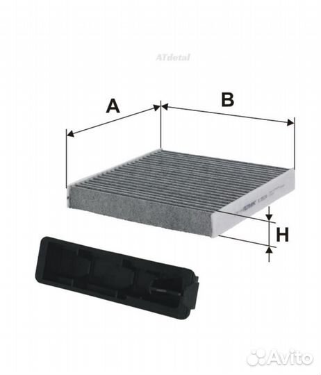 Фильтр салона renault clio/twingo/modus/nissan mic