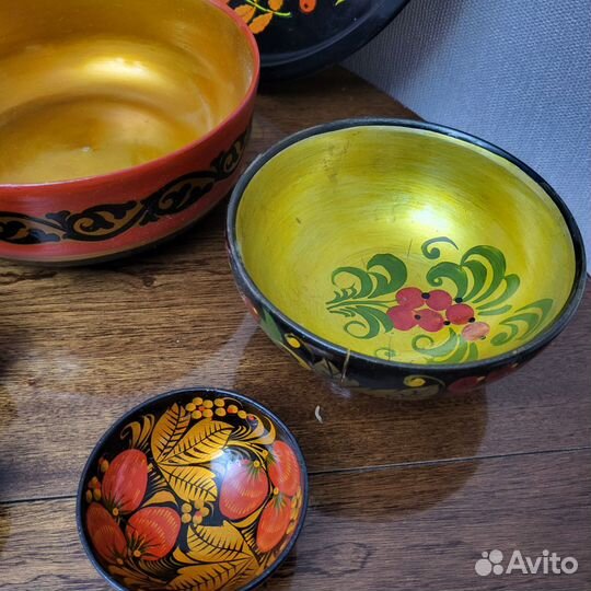 Набор посуды хохлома