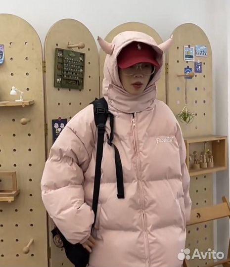 Куртка С Рожками Розовая Y2k Opium type