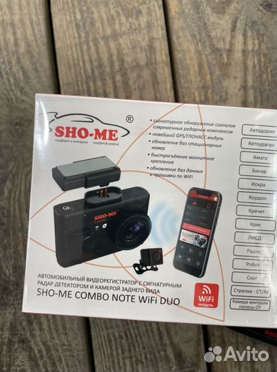 Sho-Me Combo Note WiFi на 2 камеры (задний вид)