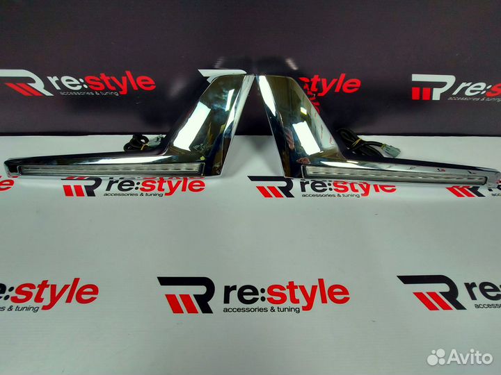 Ресницы в фары Toyota Land Cruiser 200 с16г