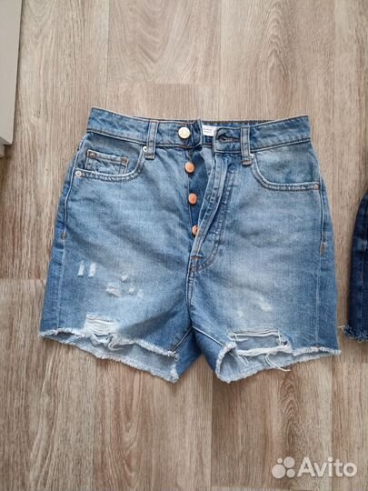 Джинсовые шорты пакетом Zara, Bershka
