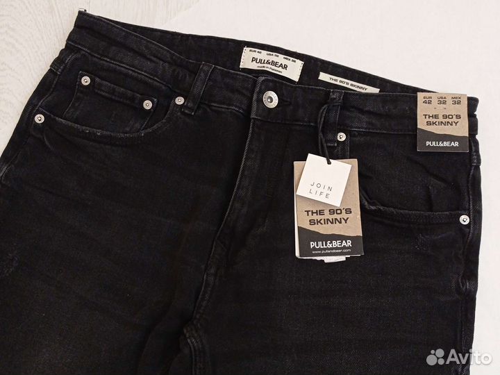Pull & Bear W32/L32 новые джинсы skinny