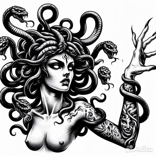 Рисую эскизы татуировок