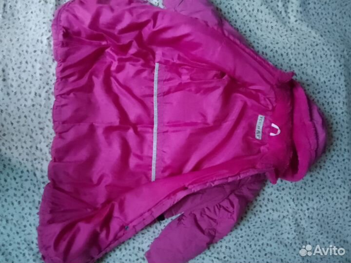 Зимний пуховик пальто для девочки 140-150