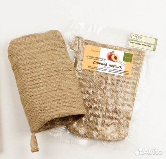 Подарок по любому поводу Органик мочалка с мылом