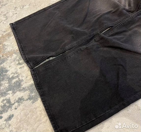 Джинсы черные широкие jaded london type