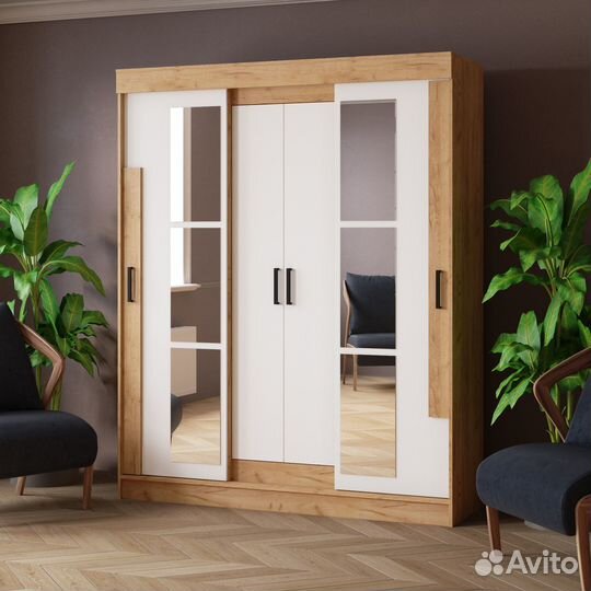 Шкаф купе с зеркалом новый