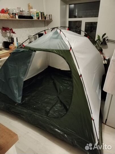 Палатка 3х местная двуслойная с тамбуром