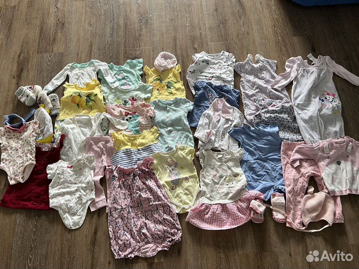 Вещи пакетом на девочку р.56-86
