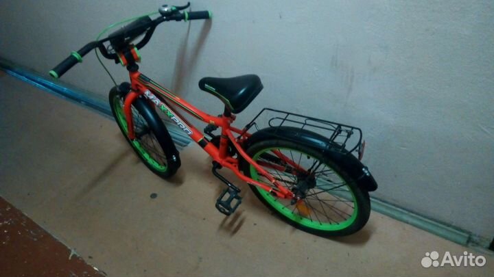 Детский подрос. велосипед с приставными колесами