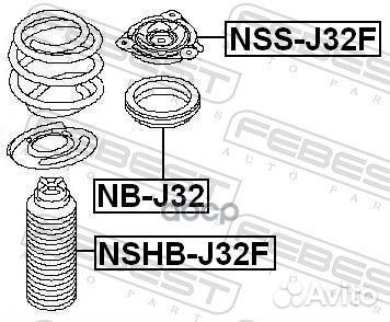 Пыльник переднего амортизатора nshbj32F Febest