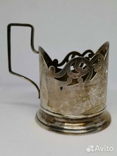 Подстаканник Аврора серебро