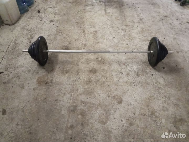Штанга гриф блины бу