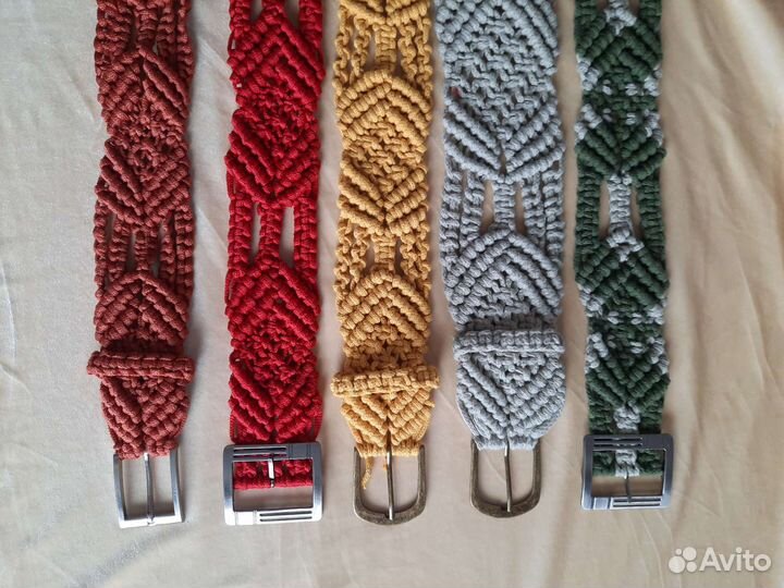 Ремень женский плетёный