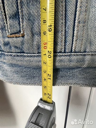 Джинсовая куртка с овечим мехом levis 40-42 xs