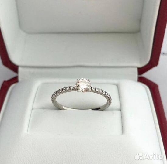 Золотое кольцо Cartier 3.1 гр 0.51 ct