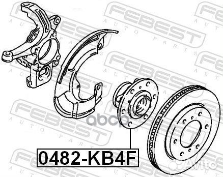 Ступица передняя 0482KB4F Febest