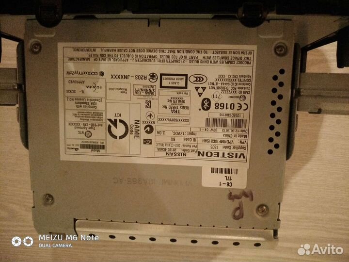 Штатная магнитола nissan qashqai j11