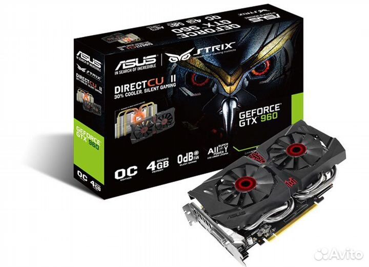 Видеокарта asus rog strix gtx 960 4gb